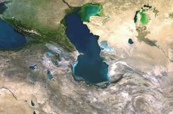 Chiến sự Iran và Ukraine đang giao nhau tại hồ nước lớn nhất thế giới