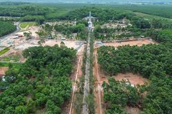 Dồn lực trên đại công trường Nghĩa trang liệt sĩ Đồi 82