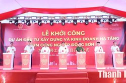 Khởi công Cụm công nghiệp Đông Sơn II chỉ sau 13 tháng thành lập