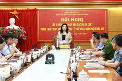 Bắc Ninh: Đoàn Đại biểu Quốc hội tỉnh lấy ý kiến đóng góp vào dự thảo luật ngân sách, đầu tư công