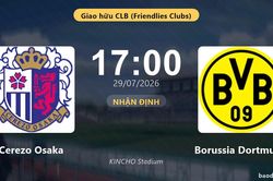 Nhận định Cerezo Osaka vs Borussia Dortmund: đội hình dự kiến