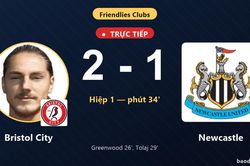 TRỰC TIẾPTrực tiếp Bristol City vs Newcastle: Newcastle r&uacute;t ngắn c&aacute;ch biệt 2-1