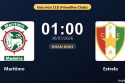 Nhận định Maritimo vs Estrela: đội h&igrave;nh dự kiến