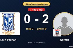 TRỰC TIẾPTrực tiếp Lech Poznan vs Aarhus: Aarhus nh&acirc;n đ&ocirc;i c&aacute;ch biệt