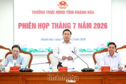 Phiên họp Thường trực HĐND tỉnh Khánh Hòa tháng 7-2026