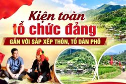 Kiện toàn tổ chức đảng gắn với sắp xếp thôn, tổ dân phố