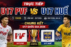Trực tiếp U17 PVF vs U17 Huế: Trần Đình Sơn lạnh lùng mở tỷ số, PVF vượt lên 1-0