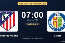 Nhận định Atlético de Madrid vs Getafe: đội hình dự kiến