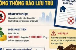 Những mức phạt tiền khi cá nhân, tổ chức không thông báo lưu trú