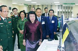 Chủ tịch Quốc hội Campuchia Samdech Khuon Sudary thăm Bệnh viện 108