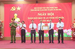Xã Ứng Hòa: Mô hình 'thôn ba nhất' xây dựng địa bàn an toàn