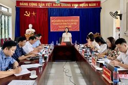 Đoàn kiểm tra Ban Tuyên giáo và Dân vận Tỉnh ủy làm việc với Đảng ủy xã Yên Thổ