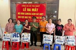 Công an xã Tân Nhựt triển khai mô hình Camera an ninh tại khu nhà trọ nhằm đảm bảo ANTT