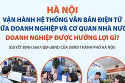 Hà Nội chính thức vận hành Hệ thống văn bản điện tử giữa doanh nghiệp và cơ quan nhà nước: Doanh nghiệp được hưởng lợi gì?