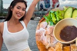 'Công chúa hàng hiệu' Tiên Nguyễn ăn món ăn Việt khi thăm Vancouver
