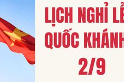 Người lao động được nghỉ 5 ngày liên tiếp dịp Quốc khánh 2/9