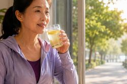 Sau tuổi 50, có nên uống nước chanh mật ong trước khi đi bộ buổi sáng?