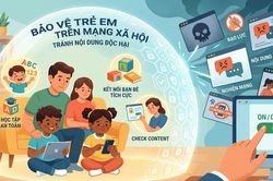 'Kiềng ba chân' để bảo vệ trẻ em trên không gian số