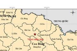 Động đất mạnh 3,6 độ tại Cao Bằng