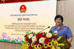 VKSND tối cao th&ocirc;ng qua dự thảo kết luận kiểm s&aacute;t tại C&ocirc;ng an th&agrave;nh phố Đồng Nai