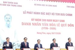 Phát hành bộ tem Kỷ niệm 300 năm Ngày sinh danh nhân văn hóa Lê Quý Đôn