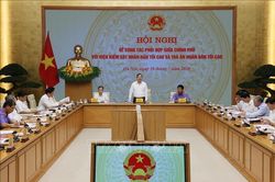 Hội nghị về công tác phối hợp giữa Chính phủ với Viện Kiểm sát nhân dân tối cao và Tòa án nhân dân tối cao