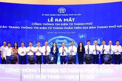 H&agrave; Nội ra mắt Cổng th&ocirc;ng tin điện tử th&agrave;nh phố v&agrave; 140 trang th&ocirc;ng tin th&agrave;nh phần