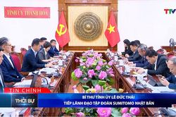Bản tin Thời sự tối 30/7/2026: Bí thư Tỉnh ủy Lê Đức Thái tiếp lãnh đạo Tập đoàn Sumitomo Nhật Bản