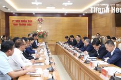 Chủ tịch UBND tỉnh T&ocirc; Anh Dũng l&agrave;m việc với Tập đo&agrave;n Sumitomo, Nhật Bản