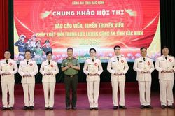 Thiếu tá Nguyễn Thị Ánh Sao giành giải Nhất Hội thi Báo cáo viên, tuyên truyền viên pháp luật giỏi