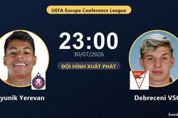 TRỰC TIẾPTrực tiếp Pyunik Yerevan vs Debreceni VSC: Debreceni VSC nhỉnh hơn về kiểm so&aacute;t b&oacute;ng, chưa c&oacute; b&agrave;n thắng