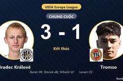 Hradec Kr&aacute;lov&eacute; ngược d&ograve;ng, Tromso gục ng&atilde; ở v&ograve;ng loại Europa League