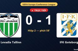 TRỰC TIẾPTrực tiếp FC Levadia Tallinn vs IFK Goteborg: IFK Goteborg bỏ lỡ phạt đền