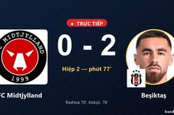 TRỰC TIẾPTrực tiếp FC Midtjylland vs Beşiktaş: Beşiktaş nh&acirc;n đ&ocirc;i c&aacute;ch biệt