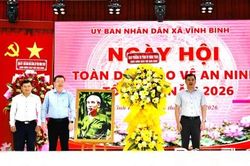 Đồng chí Phan Văn Thương dự Ngày hội Toàn dân bảo vệ an ninh Tổ quốc tại xã Vĩnh Bình