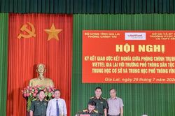Phòng Chính trị, Viettel Gia Lai kết nghĩa với Trường Phổ thông Dân tộc Nội trú THCS và THPT Vĩnh Thạnh