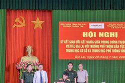 Phòng Chính trị, Viettel Gia Lai kết nghĩa với Trường Phổ thông Dân tộc Nội trú THCS và THPT Vĩnh Thạnh
