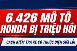 Infographic 6.426 mô tô Honda bị triệu hồi: Cách kiểm tra xe có thuộc diện sửa lỗi