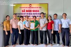 Phường Bắc Nha Trang bàn giao nhà Đại đoàn kết cho hộ có hoàn cảnh đặc biệt khó khăn