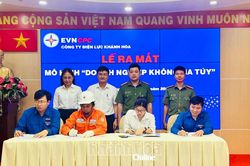 Công ty Điện lực Khánh Hòa ra mắt mô hình 'Doanh nghiệp không ma túy'