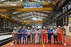 C&ocirc;ng ty TNHH Đ&oacute;ng t&agrave;u HD Hyundai Việt Nam khởi c&ocirc;ng đ&oacute;ng mới t&agrave;u chở dầu nhi&ecirc;n liệu k&eacute;p LNG LR2 trọng tải 115.000 tấn