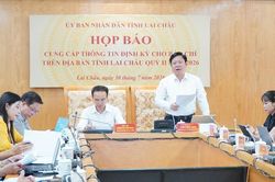 Họp b&aacute;o cung cấp th&ocirc;ng tin định kỳ cho b&aacute;o ch&iacute; qu&yacute; II năm 2026