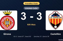 Thống kê trận đấu Girona 3-3 Castellón: Màn rượt đuổi tỷ số mãn nhãn