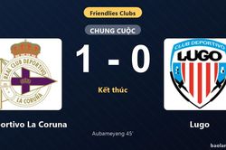 Thống kê trận đấu Deportivo La Coruna 1-0 Lugo: P. Aubameyang tỏa sáng, Deportivo La Coruna giành trọn 3 điểm