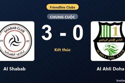 Al Shabab thắng đậm, Al Ahli Doha nhận thất bại ở trận giao hữu
