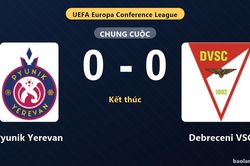 H&ograve;a kh&ocirc;ng b&agrave;n thắng, Pyunik Yerevan v&agrave; Debreceni VSC chưa tạo lợi thế