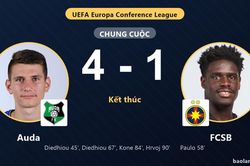 Auda thắng đậm FCSB, Diedhiou lập c&uacute; đ&uacute;p ở Riga