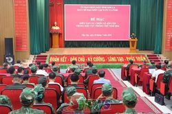Diễn tập t&aacute;c chiến x&atilde; Sốp Cộp trong khu vực ph&ograve;ng thủ năm 2026