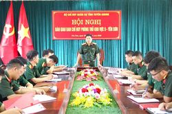 Bộ CHQS tỉnh tổ chức bàn giao Ban Chỉ huy phòng thủ khu vực