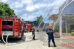 Tập huấn nghiệp vụ phòng cháy, chữa cháy và cứu nạn, cứu hộ tại Bến xe khách liên tỉnh